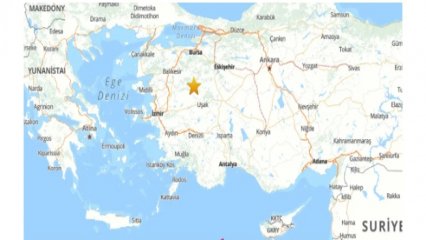 KÜTAHYA'DA KORKUTAN DEPREM