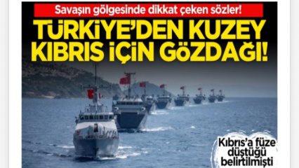 KIBRIS DA SAVAŞIN AYAK SESLERİ‼️