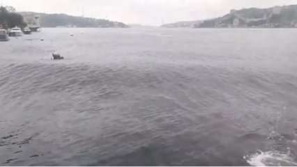 İstanbul'da Deniz Dalgaları Yükseldi 